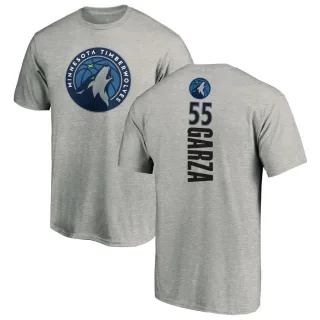 Men's Minnesota Timberwolves Luka Garza Ash Backer T-Shirt