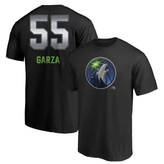 Men's Minnesota Timberwolves Luka Garza Black Midnight Mascot T-Shirt