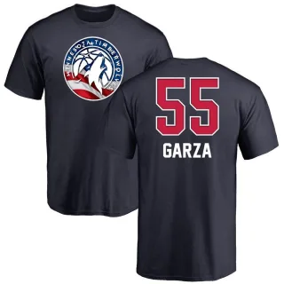 Men's Minnesota Timberwolves Luka Garza Navy Name and Number Banner Wave T-Shirt