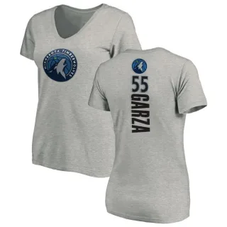 Women's Minnesota Timberwolves Luka Garza Ash Backer T-Shirt