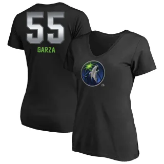 Women's Minnesota Timberwolves Luka Garza Black Midnight Mascot T-Shirt