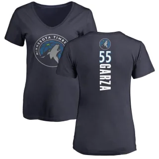 Women's Minnesota Timberwolves Luka Garza Navy Backer T-Shirt